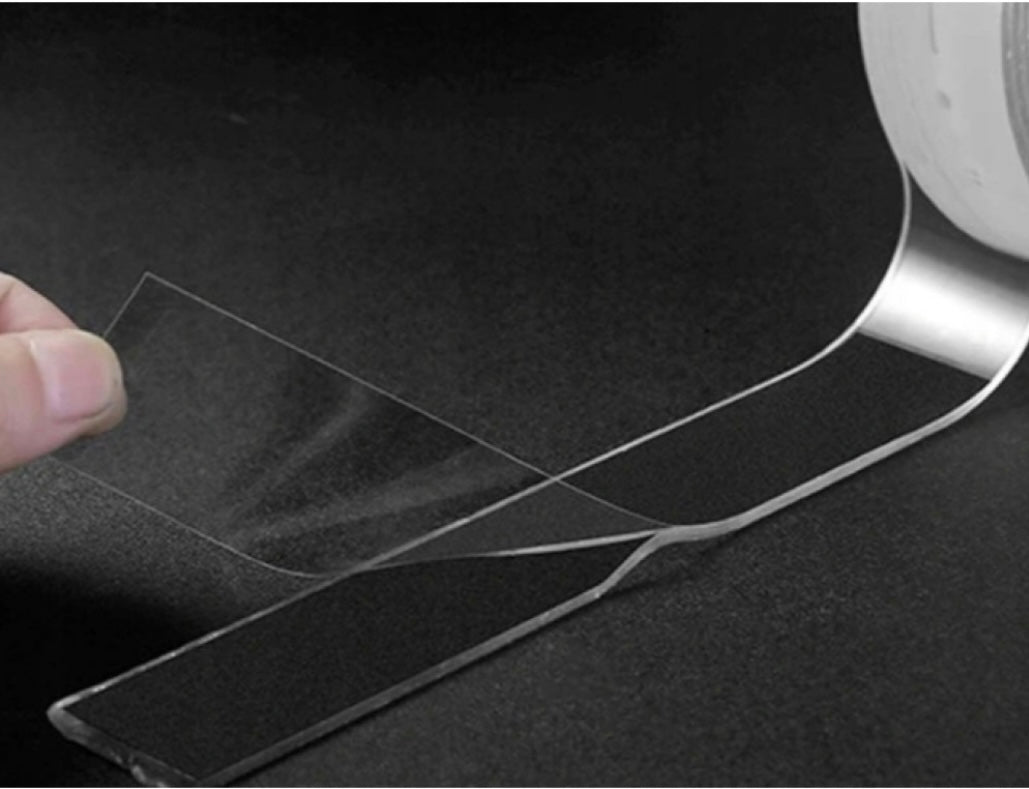 Pack 2 cintas doble cara extrafuerte adhesivo transparente, resistente al agua, montaje para interior y exterior para decoración, reparación, fijación en paredes, ideal para fijar alfombras, medidas son cada rollo de 3 Metros x3 cm ancho