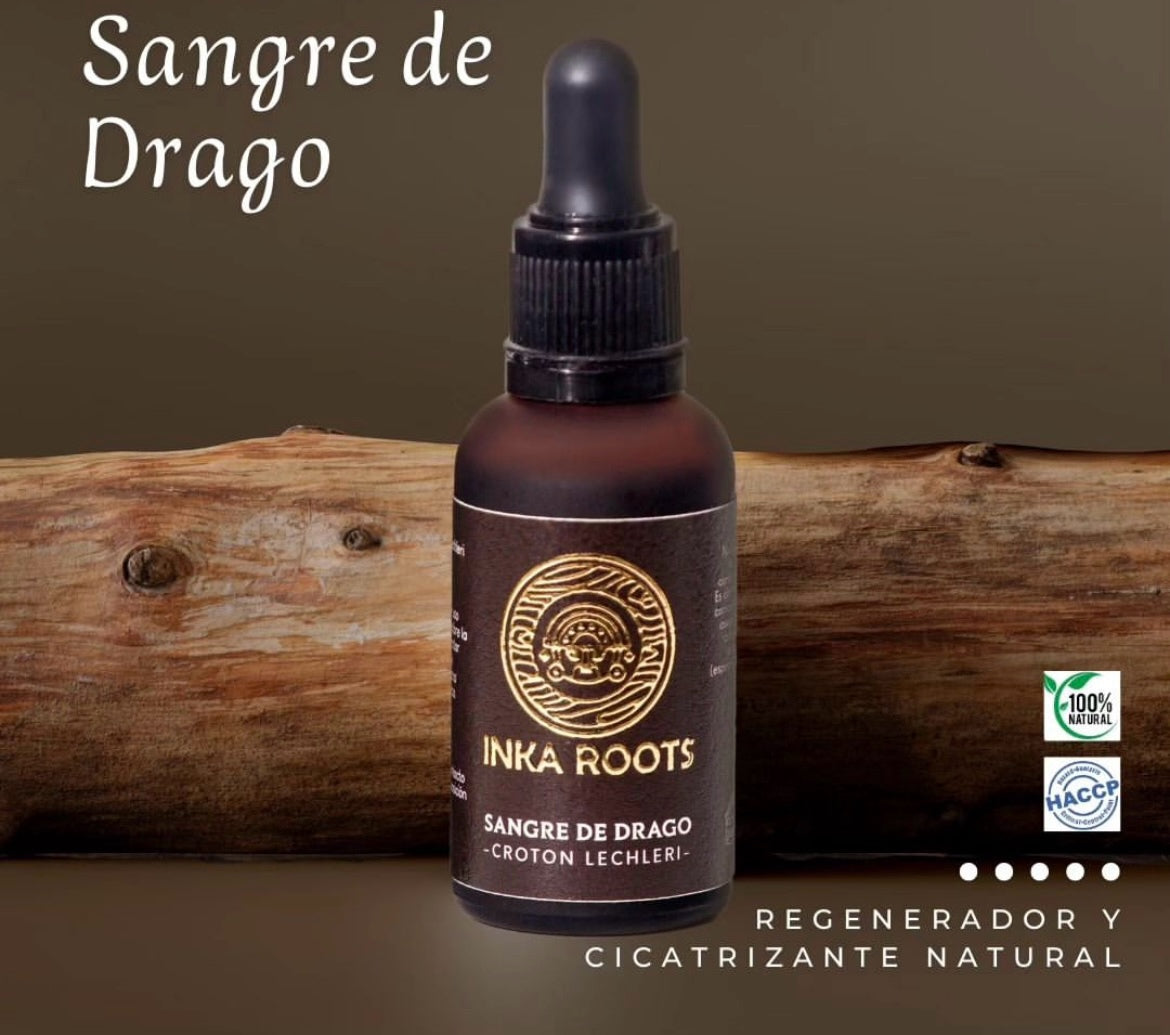 Sangre de Dragon-Drago 30 ml Pura Natural al 100% de Origen Peruano Sangre de Grado, Croton lechleri Medicina Natural Con Cierre Antigoteo.