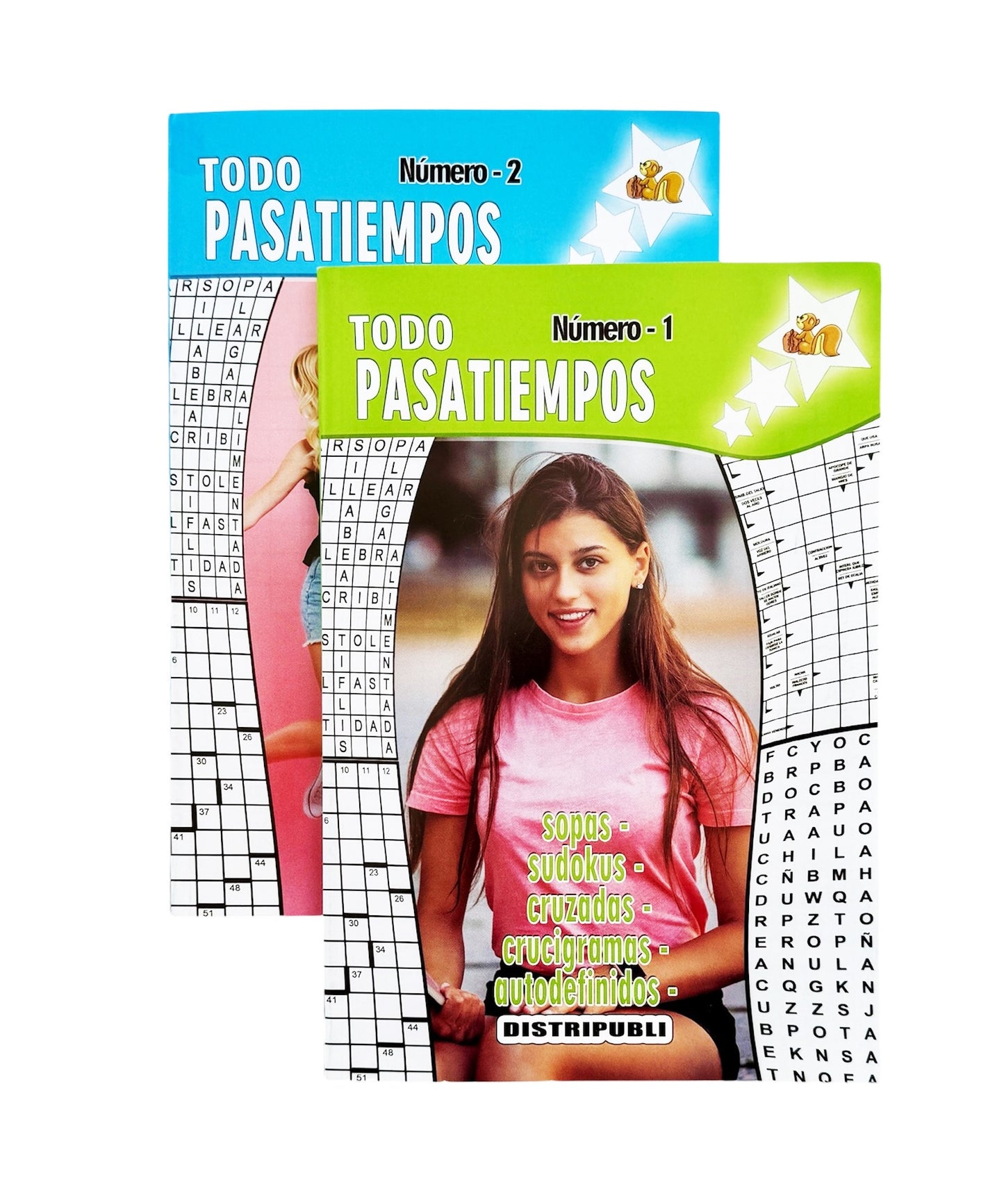 Todo Pasatiempos para Adultos, Pack de 4 Unidades Son 344 Ejercicios Mas Soluciones, Sopas de Letras, Sudokus, Crucigramas, Autodefinidos y Cruzadas
