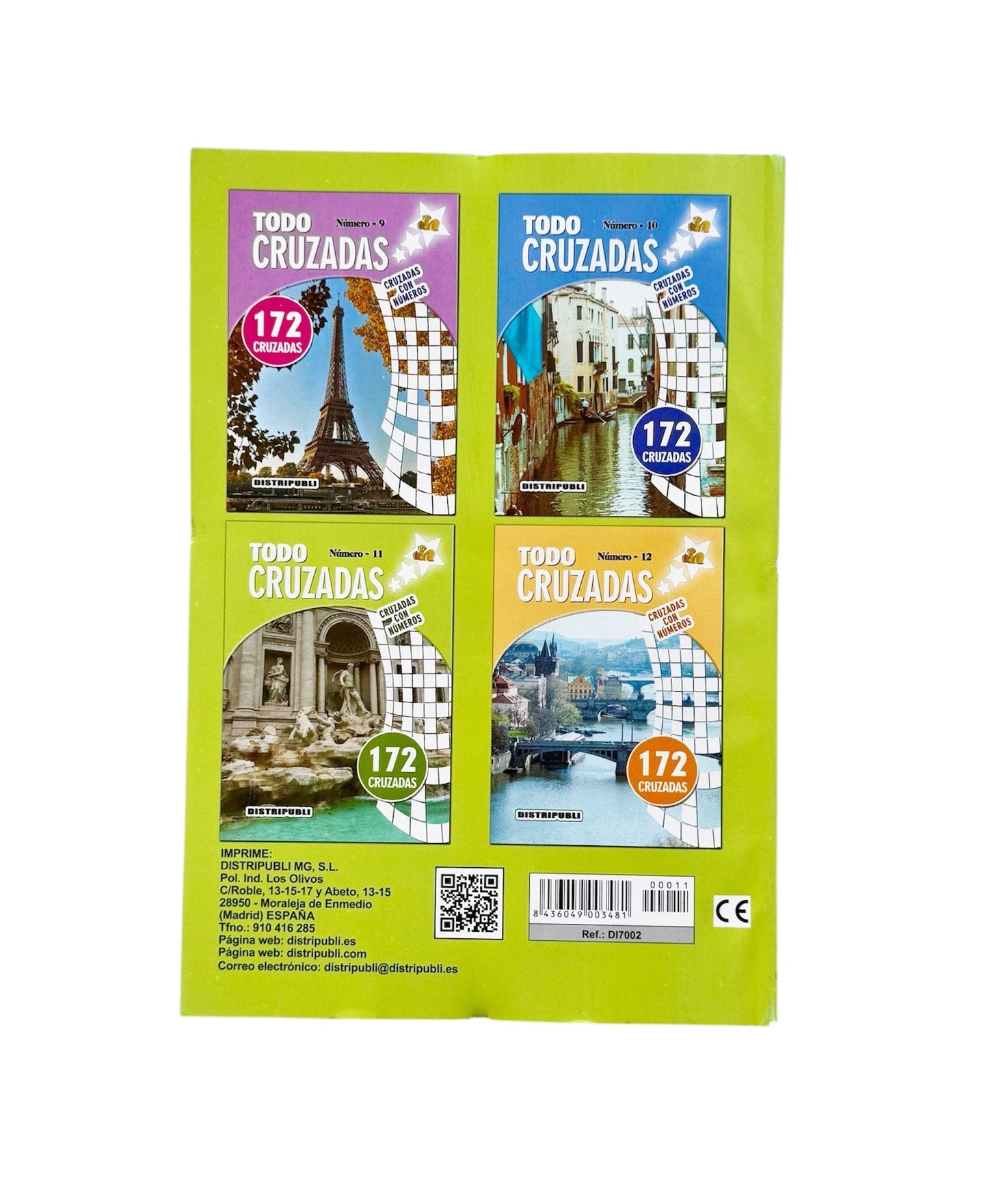 Cruzadas Pack De 4 Libros, 688 Cruzadas Con Números, Pasatiempos En Español