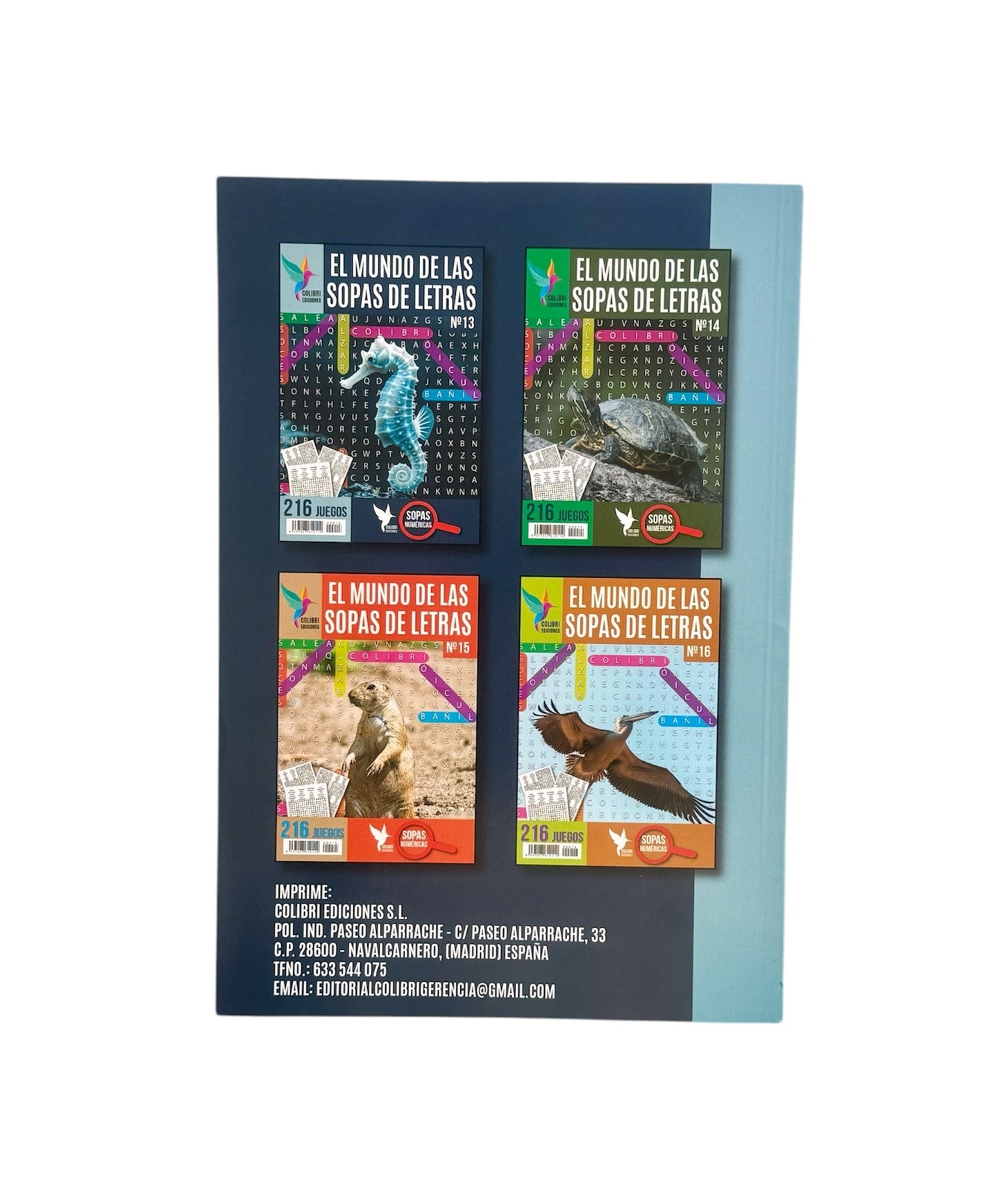 Sopas de Letras, Pack de 3 Unidades, 300 Páginas, 630 Sopas de Letras