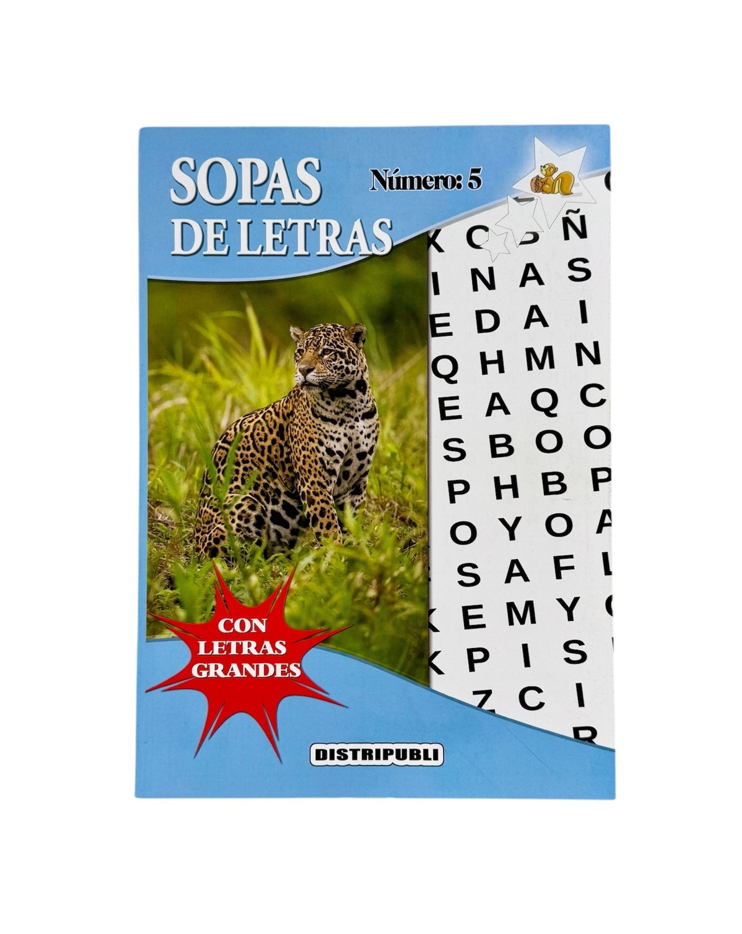 Sopas de Letras en Español, Pack de 4 Libros, 376 Pasatiempos, Letra Grande, Blanco y Negro