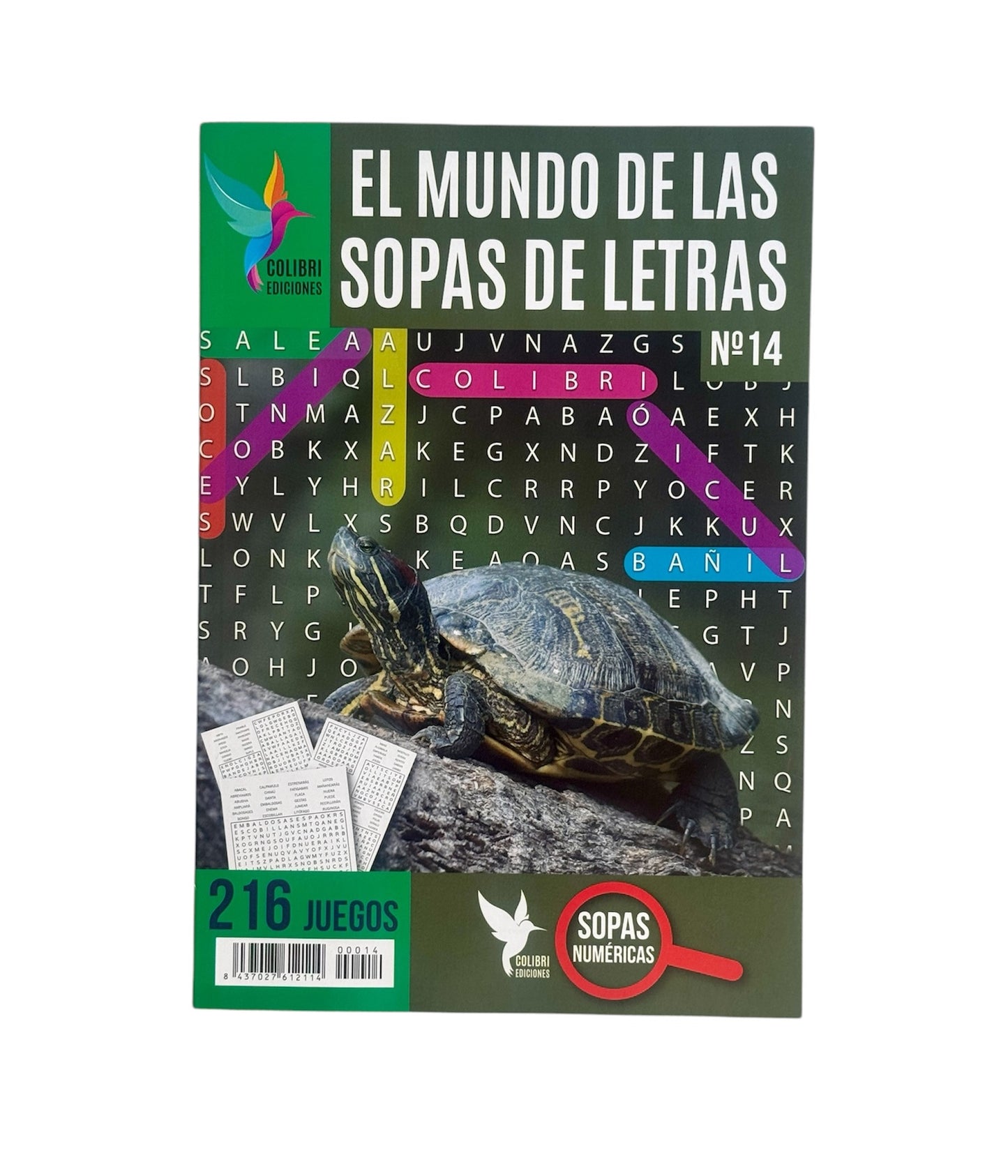 El Mundo De Las Sopas De Letras Pack de 3 Unidades Son 630 Sopas De Letras Y En Letras Grandes