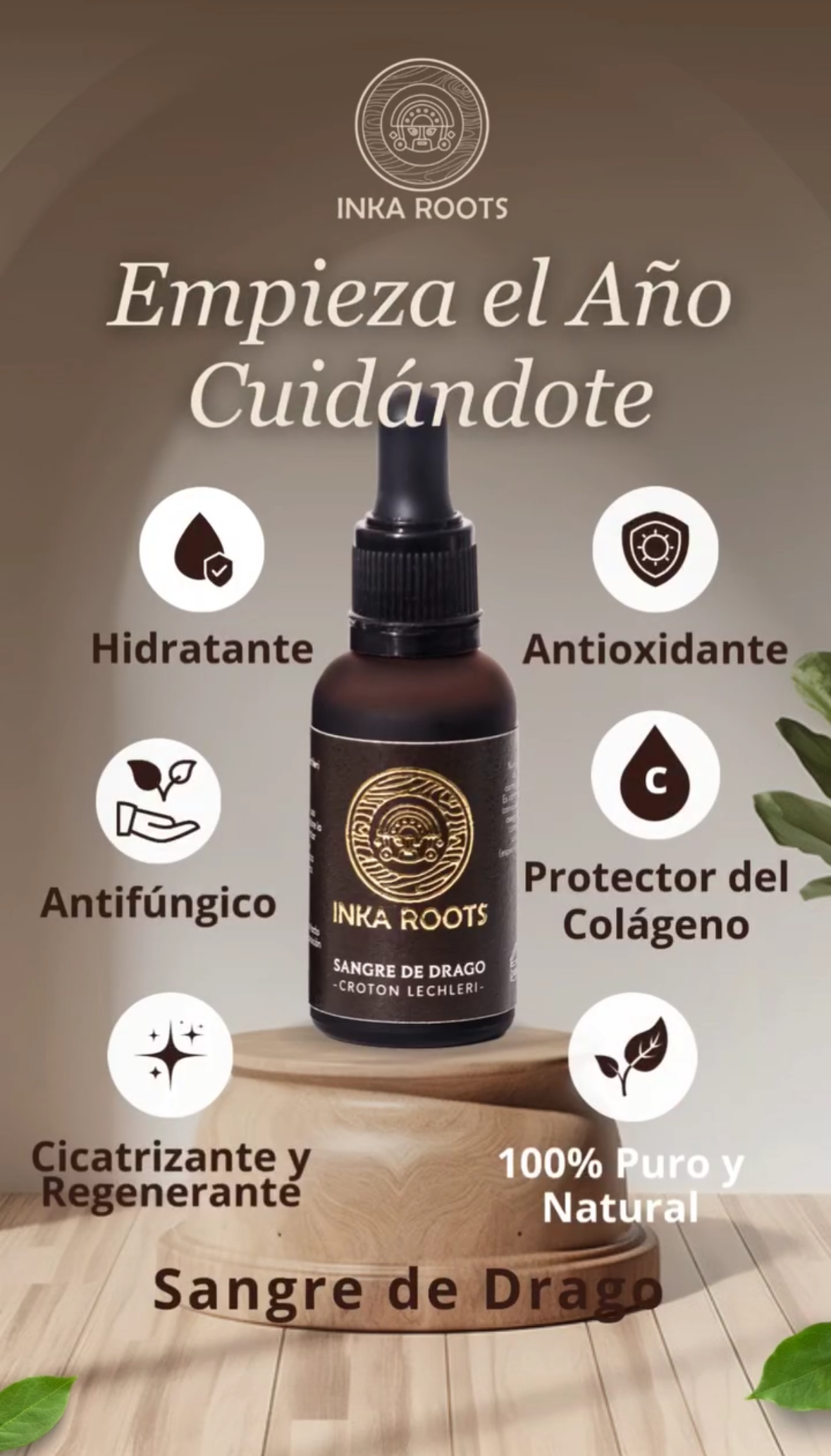 Sangre de Dragon-Drago 30 ml Pura Natural al 100% de Origen Peruano Sangre de Grado, Croton lechleri Medicina Natural Con Cierre Antigoteo.