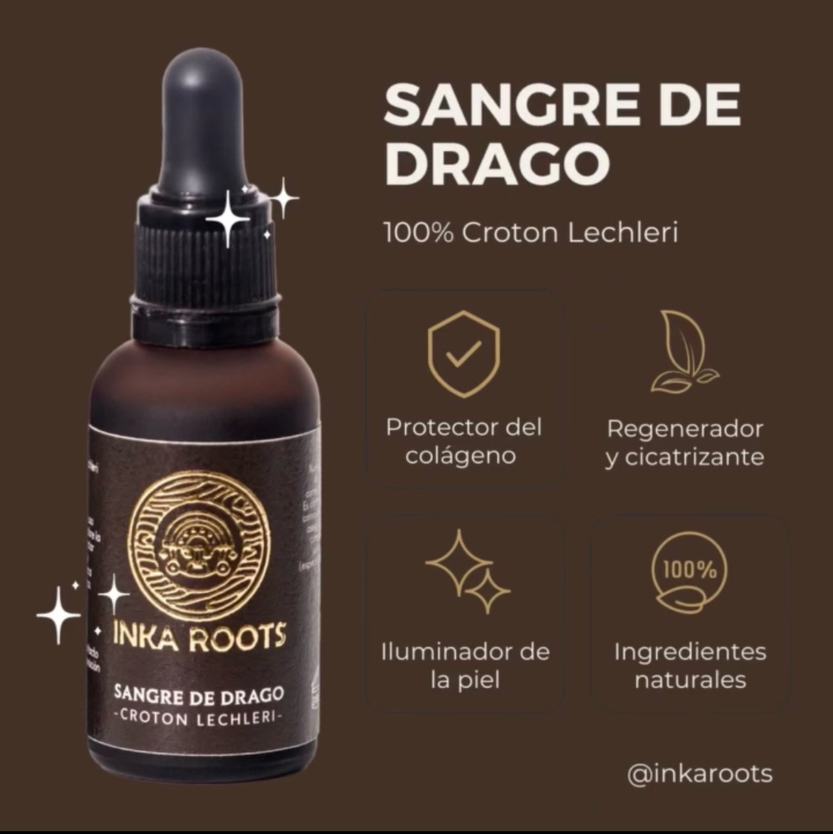 Sangre de Dragon-Drago 30 ml Pura Natural al 100% de Origen Peruano Sangre de Grado, Croton lechleri Medicina Natural Con Cierre Antigoteo.