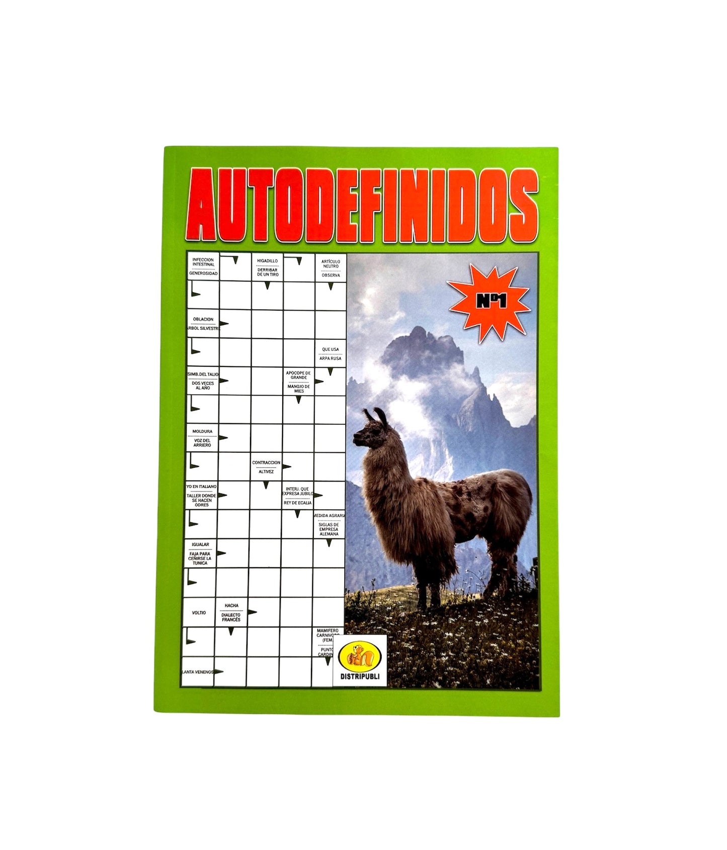 Autodefinidos Pack De 4 Libros Pasatiempos En español Para Adultos Blanco y Negro